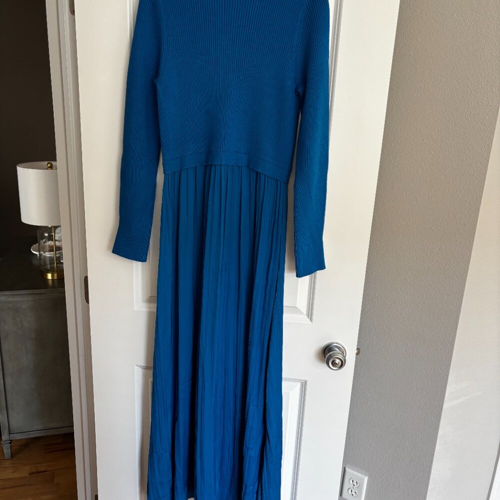 Anthropologie Thea Long-Sleeve Twofer Maxi Dress